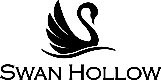 A black swan with the name " swan hollow ".